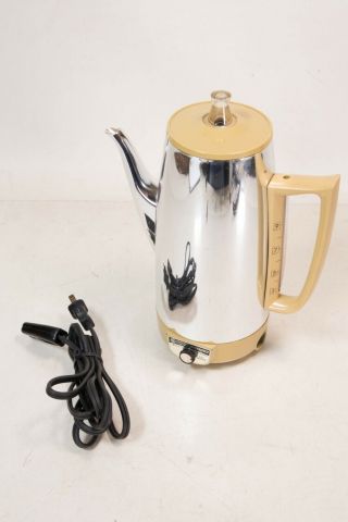 Rare Ge General Electric 9 Cup 45p15 Immersible Coffee Pot Percolator