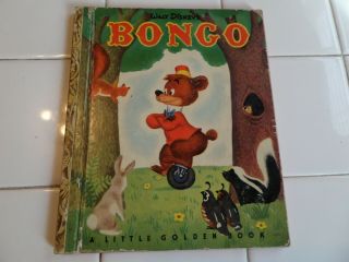 Bongo,  A Little Golden Book,  1948 (a Ed;vintage Brown Binding)