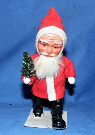 Vintage Celluloid (?) Santa Made In Germany 8 " Tall -