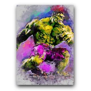 Aceo 2016 The Hulk 6 Hand Paint Art Sketch Card 5/9 Limited Artist Signed