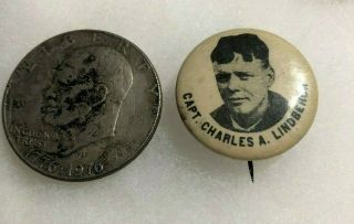 Early / Capt.  Charles A.  Lindbergh Pin.  Prior To Colonel Promotion.