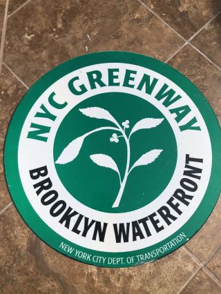 NYC Greenway Brooklyn Waterfront Sign 2