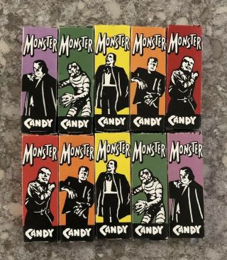 Vintage Monster Candy Cigarrette Boxes Universal Monsters Frankenstein Dracula