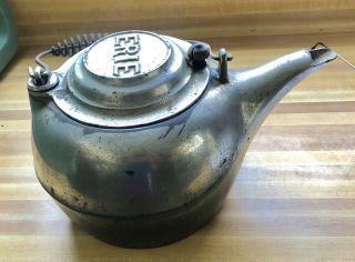 Antique Cast Iron Erie 8 Kettle Tea Coffee Pot Pre - Griswold