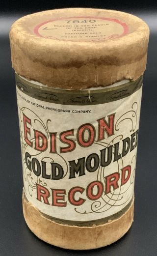 Edison Cylinder Phonograph Record 7840 " Rocked In The Cradle Of The Deep "