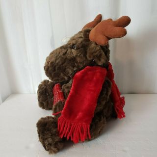 Dan Dee Brown Moose Plush Holiday Reindeer Sings Jingle Bells Sign Lights Up 5