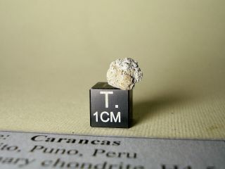 meteorite Carancas,  chondrite H4 - 5,  fresh crusted fragment 0,  55 g,  crater maker 2