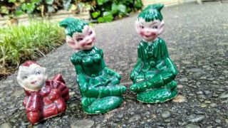 Vintage Gilner Ceramic Calif Elf/pixies.