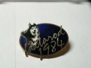1984 Alaska Iditarod Alaska 1.  25 " Pinback Brooch Pin Dog Sled Racing