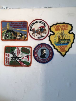 I Walked The Mighty Mac Labor Day Mackinaw Island Michigan 1976,  1978,  1979 More