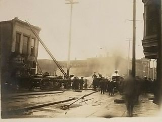 Rppc Fire At United Cigar Store Steam Engine Fire Truck