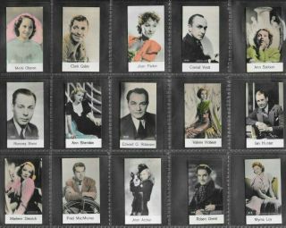 De Beukelaer 1932 Scarce (film Stars) Full 100 Card Set " Film Stars 801 - 900 "