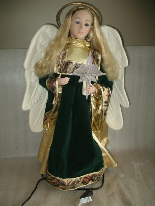 Vintage Holiday Creations Angel Animated Christmas Motion Light 22 Inches Tall