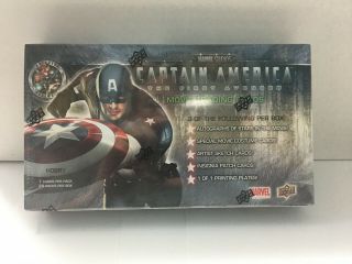 2011 Upper Deck Captain America The First Avenger Movie Trading Cards Box