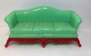 Vintage 1940s Renwal Dollhouse Furniture,  Couch No.  L 78 — Euc