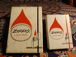 Two Vintage Zippo Lighter Boxes " Boxes Only "