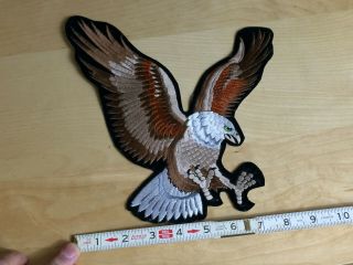 American Bald Eagle Jacket Patch Perfect for Harley Riders 8.  5 