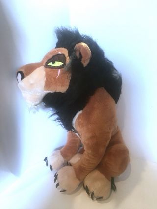 Disney Store Scar 18 " Large Stamped The Lion King Plush Stuffed Animal Rare