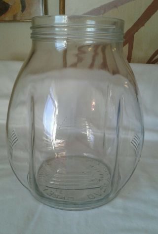 Vintage Dazey No 8 Glass Churn Base Only Ex Tulip Shape St.  Louis Missouri