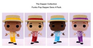 D23 Expo 2019 Disney Dapper Dans Funko Pop 4 - Pack