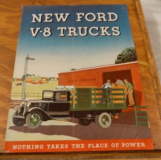 1934 Vehicle Brochure///ford Trucks