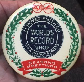 Vintage Rca Record Brush " The Worlds Record Shop " Phila,  Pa