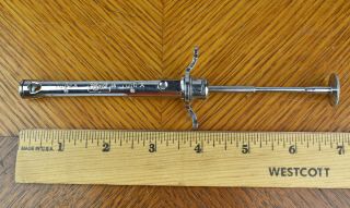 Vintage Wyeth Tubex 1 And 2 CC Quick Loading Stainless Steel Metal Syringe Tool 2