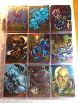 1995 Marvel Fleer Ultra X - Men Chromium Card Set Gold Signature 77/99 M/nm