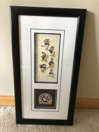 Disney’s Donald Duck,  Donald’s 65th Limited Edition Pin Set,  Framed,  1999