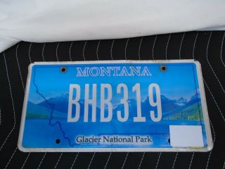 Montana License Plate Glacier National Park