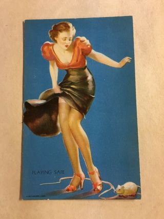 Vintage Mutoscope Arcade Card Playing Safe 1940s
