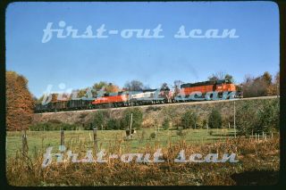 Slide - B&le Bessemer 872 Sd38 - 2 Fall Color Action By Cows Oct 1978