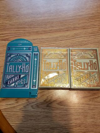 Olive Tally Ho Cards Kings Wild Premium Edition And Gilded Edition Plus Tuck