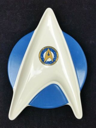 Pfaltzgraff Star Trek Uss Enterprise Ncc - 1701 - A Stoneware 10 " Candy Dish Bowl