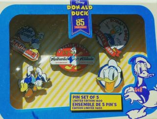 2019 Disney Donald Duck 85th Birthday Pin Set Le1600