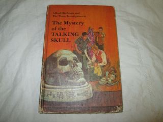 Vintage 1969 Alferd Hitchcock The Mystery Of The Talking Skull Hard Back Book.