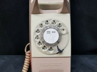 Vintage Automatic Electric GTE Rotary Dial Phone Wall Mount (PH - 29) 4