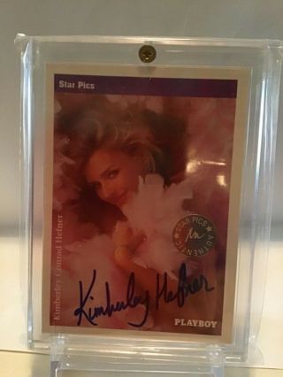 Star Pics Playboy Kimberley Conrad Hefner Autograph Card