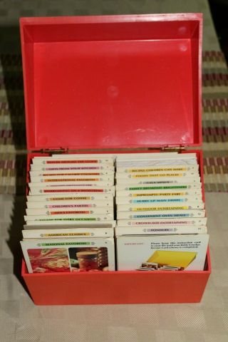 The Betty Crocker Recipe Card Library Box Vintage 1971 Kitchen Cook Book