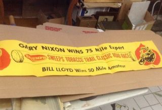 Vintage Nixon Triumph Sweeps Tobacco Trail Classic Road Race Poster