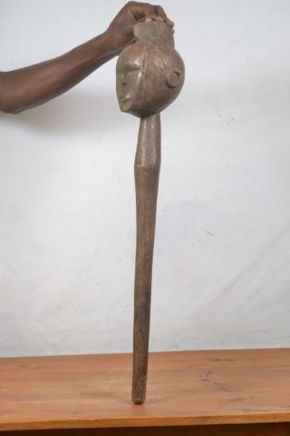 African Tribal Art,  Nyamwezi Walking Stick Statue From Tanzania