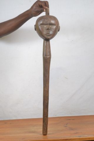 African tribal art,  Nyamwezi walking stick Statue from Tanzania 2