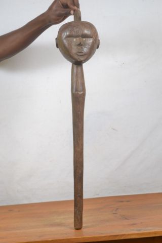 African tribal art,  Nyamwezi walking stick Statue from Tanzania 3