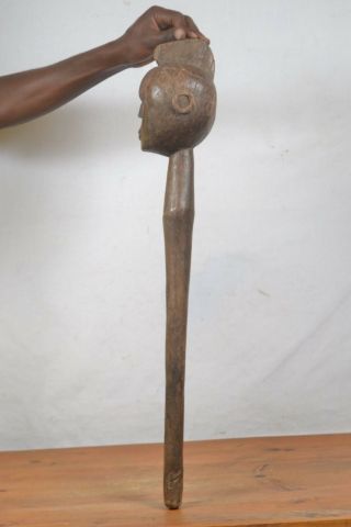 African tribal art,  Nyamwezi walking stick Statue from Tanzania 4