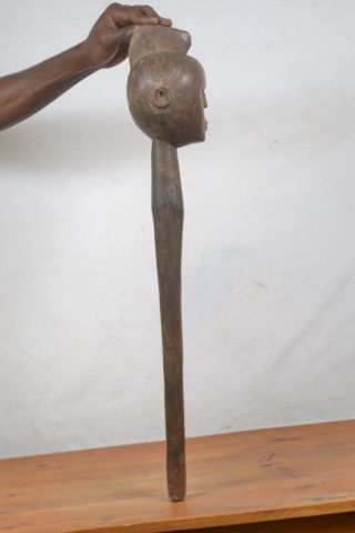 African tribal art,  Nyamwezi walking stick Statue from Tanzania 6