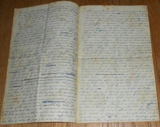 c1840 Antique Hand - Written Manuscript Address Given to Teachers Association 3