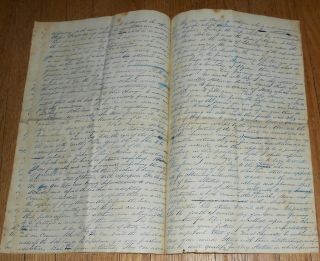c1840 Antique Hand - Written Manuscript Address Given to Teachers Association 4