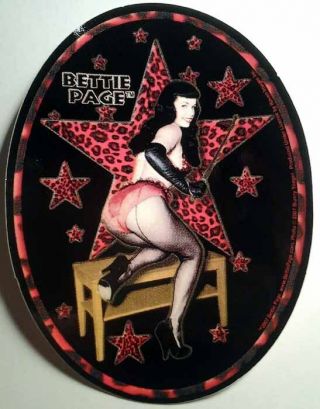 Bettie Page Vinyl Decal Sticker 1950 
