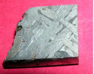 Seymchan Pallasite Meteorite 10.  9 Gram Etched Slice