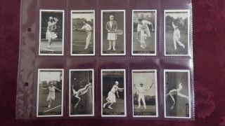 Cigarette Cards,  Set Of Lawn Tennis By Churchman Cigarettes Iss 1928 50 Cards